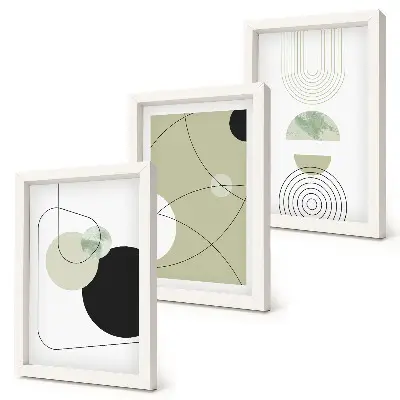 3-piece abstract wall art set with subtle colors