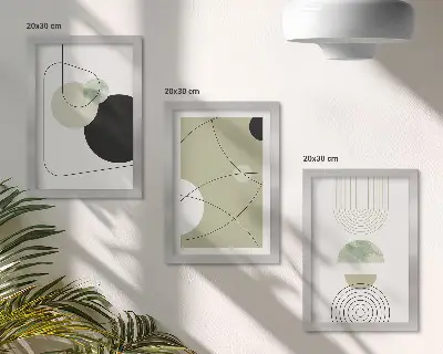 3-piece abstract wall art set with subtle colors
