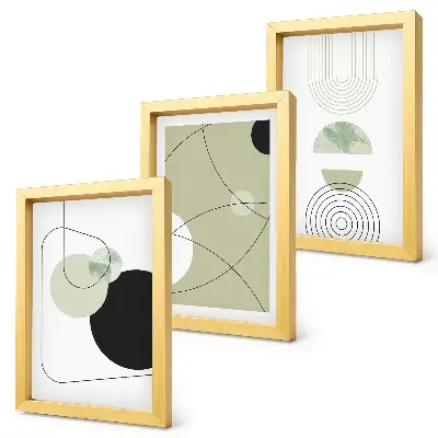 3-piece abstract wall art set with subtle colors