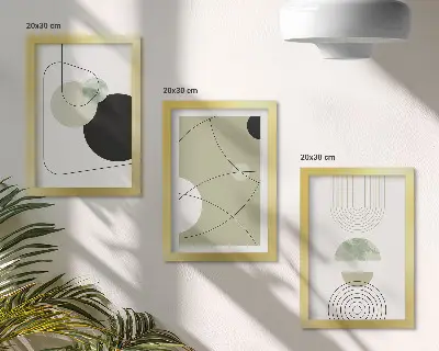 3-piece abstract wall art set with subtle colors