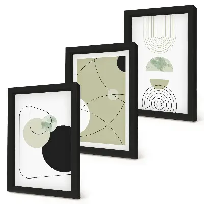 3-piece abstract wall art set with subtle colors