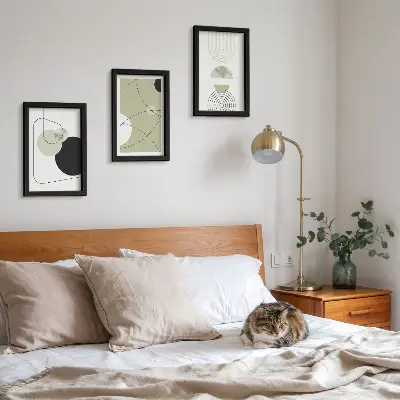 3-piece abstract wall art set with subtle colors