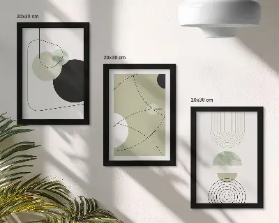 3-piece abstract wall art set with subtle colors