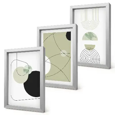 3-piece abstract wall art set with subtle colors