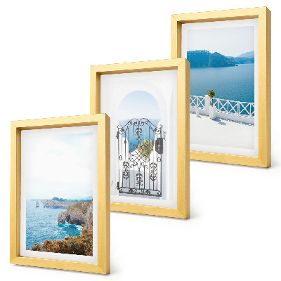 Photo frame wall Sea view with Greek architecture