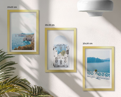 Photo frame wall Sea view with Greek architecture