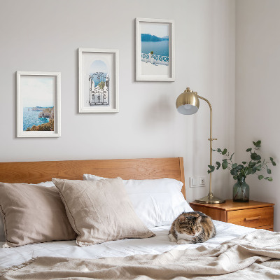 Photo frame wall Sea view with Greek architecture