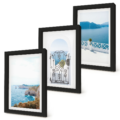 Photo frame wall Sea view with Greek architecture