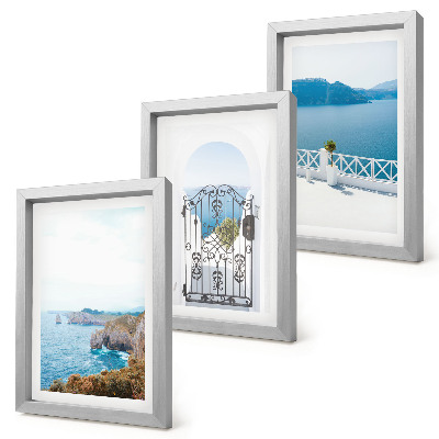 Photo frame wall Sea view with Greek architecture