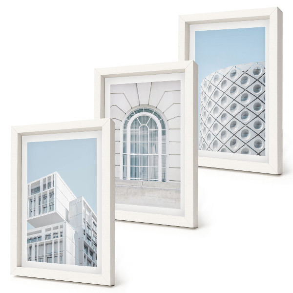 Photo frame wall Modern architecture minimalism and geometry