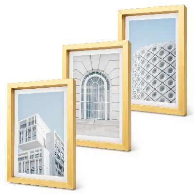 Photo frame wall Modern architecture minimalism and geometry