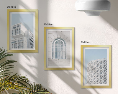 Photo frame wall Modern architecture minimalism and geometry