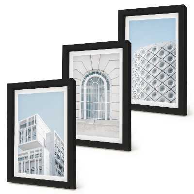 Photo frame wall Modern architecture minimalism and geometry