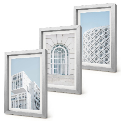 Photo frame wall Modern architecture minimalism and geometry