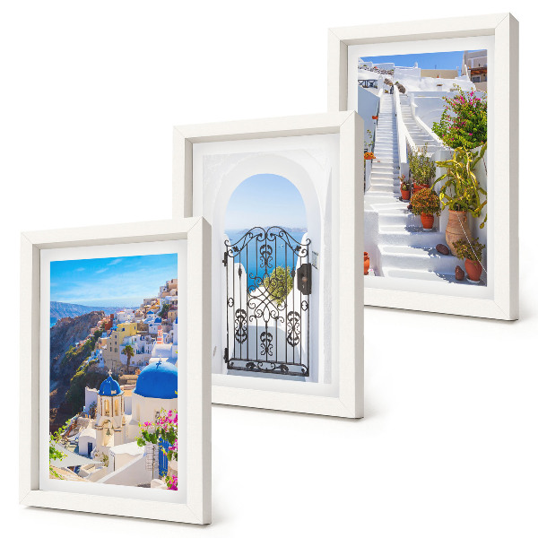 Photo frame wall Views of Santorini Greek architecture of Oia