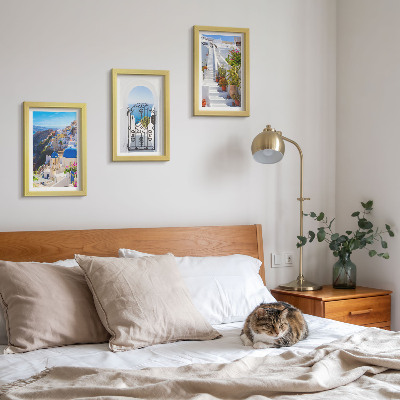 Photo frame wall Views of Santorini Greek architecture of Oia