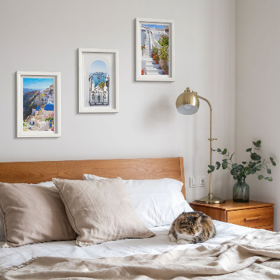 Photo frame wall Views of Santorini Greek architecture of Oia