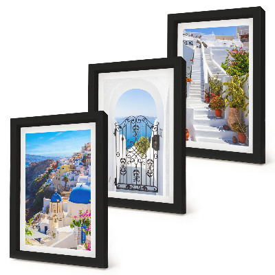 Photo frame wall Views of Santorini Greek architecture of Oia
