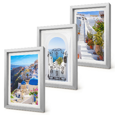 Photo frame wall Views of Santorini Greek architecture of Oia