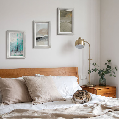 Photo frame wall Painted abstract minimalist decorations