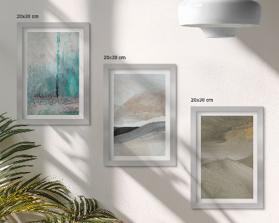 Photo frame wall Painted abstract minimalist decorations