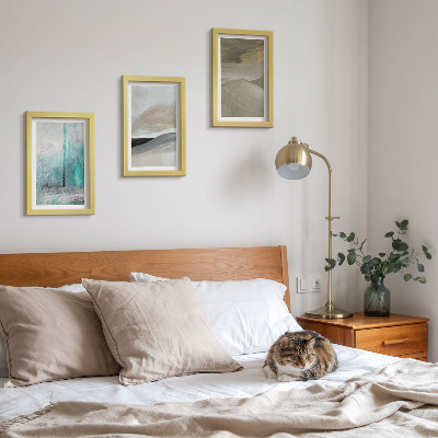 Photo frame wall Painted abstract minimalist decorations