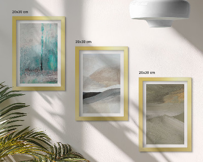 Photo frame wall Painted abstract minimalist decorations