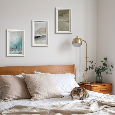 Photo frame wall Painted abstract minimalist decorations