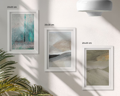 Photo frame wall Painted abstract minimalist decorations