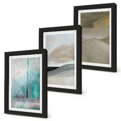Photo frame wall Painted abstract minimalist decorations