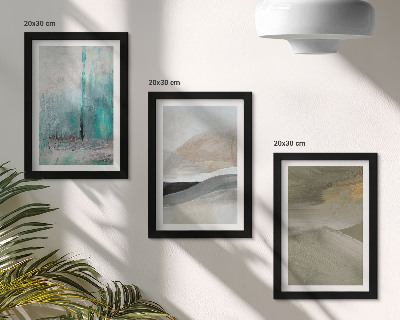 Photo frame wall Painted abstract minimalist decorations
