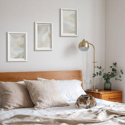 Photo frame wall Abstract light background with delicate brush strokes