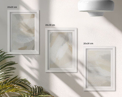 Photo frame wall Abstract light background with delicate brush strokes