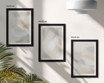 Photo frame wall Abstract light background with delicate brush strokes