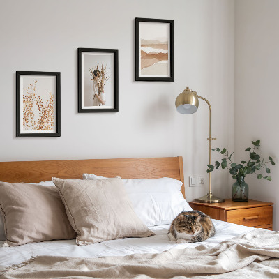 Photo frame wall Plant motifs abstract rustic boho style