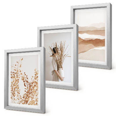 Photo frame wall Plant motifs abstract rustic boho style