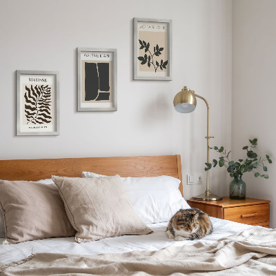 3-piece wall art set Minimalist posters with plant patterns and abstracts