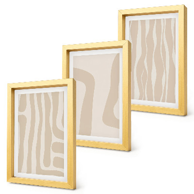 Photo frame wall Abstract patterns, minimalist shapes, boho style