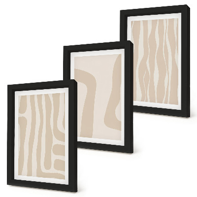 Photo frame wall Abstract patterns, minimalist shapes, boho style