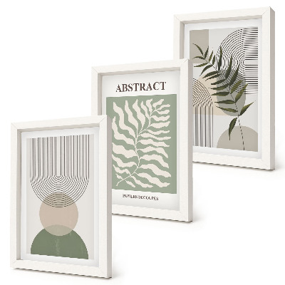 Photo frame wall Botanical abstracts rustic boho style