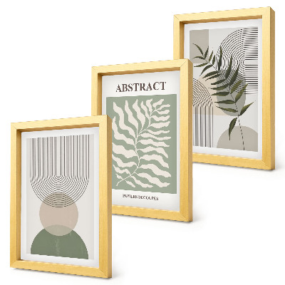 Photo frame wall Botanical abstracts rustic boho style