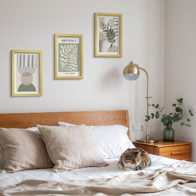 Photo frame wall Botanical abstracts rustic boho style