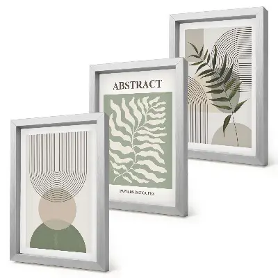 Photo frame wall gallery set botanical abstract rustic boho style