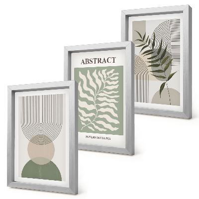 Photo frame wall Botanical abstracts rustic boho style