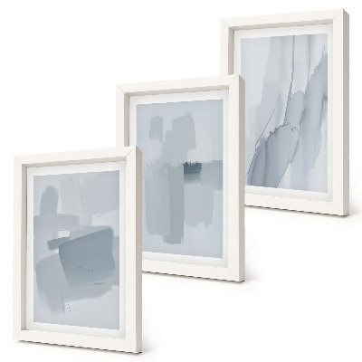 Photo frame wall Abstract compositions in watercolor style