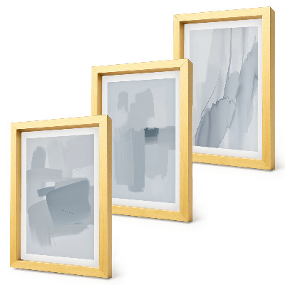 Photo frame wall Abstract compositions in watercolor style