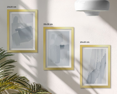 Photo frame wall Abstract compositions in watercolor style