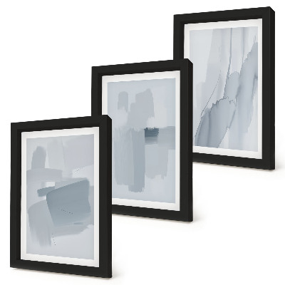 Photo frame wall Abstract compositions in watercolor style