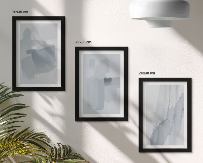 Photo frame wall Abstract compositions in watercolor style