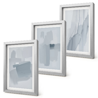 Photo frame wall Abstract compositions in watercolor style
